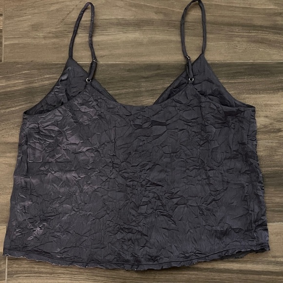 Free People Intimately Shine Time Cami SMALL NWOT Charcoal - Picture 14 of 16